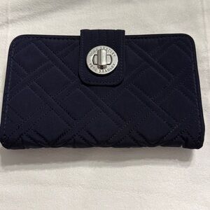 Vera Bradley Quilted Navy Wallet